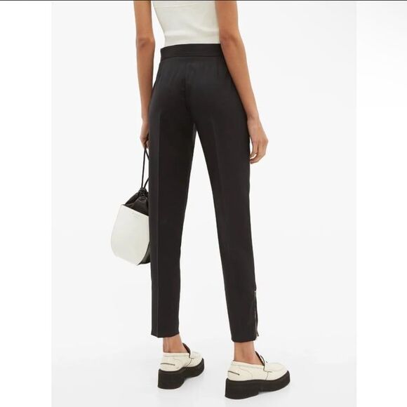 Stella McCartney Vivian Wool Skinny Zip-Cuff Pants in Black Size 42 - Picture 7 of 12
